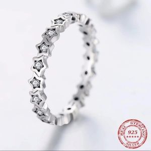 New Sterling Silver STAR Ring